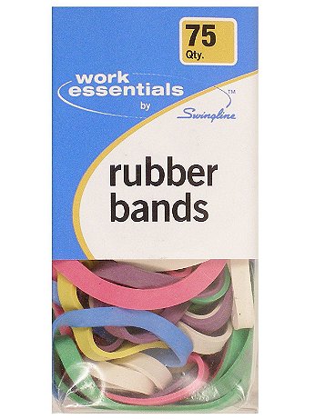 Swingline - Work Essentials Colored Rubber Bands - Pack of 75