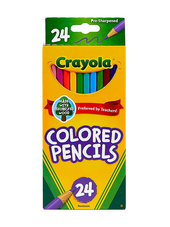 Crayola - Colored Pencils - Box of 24, Standard Colors