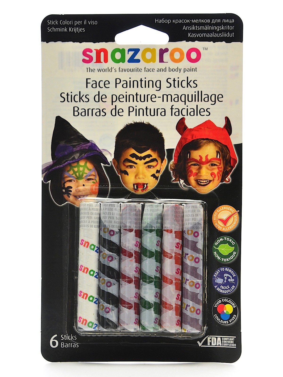 Snazaroo Face Paint Sticks 6 Set Adventure
