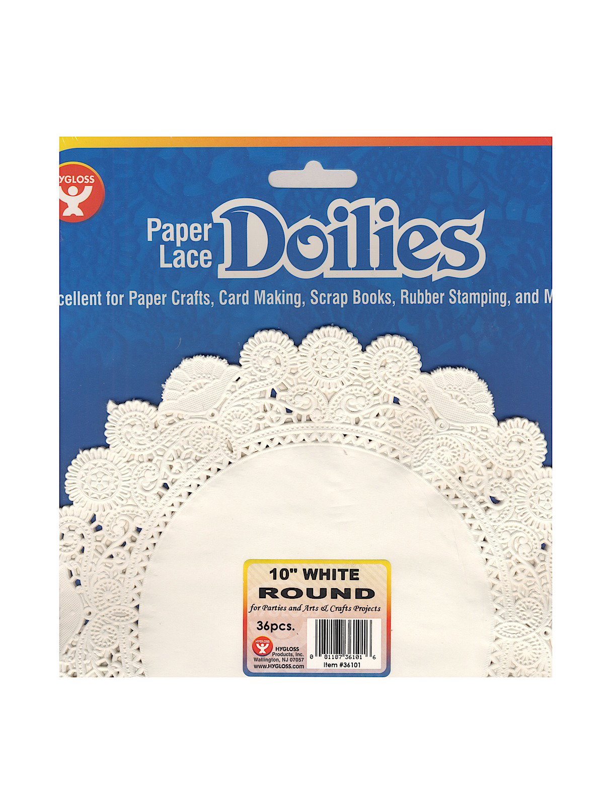 Hygloss Ed Prod Hygloss Products Heart Doilies - Assorted Sizes White And  Red Paper Doily, Made In USA, 96 Pack