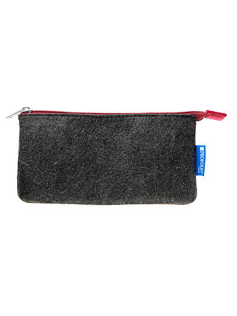 Itoya - Profolio Midtown Pouch - 4 in. x 7 in., Charcoal/Maroon, Each