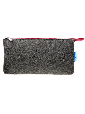 Itoya - Profolio Midtown Pouch - 5 in. x 9 in., Charcoal/Maroon, Each