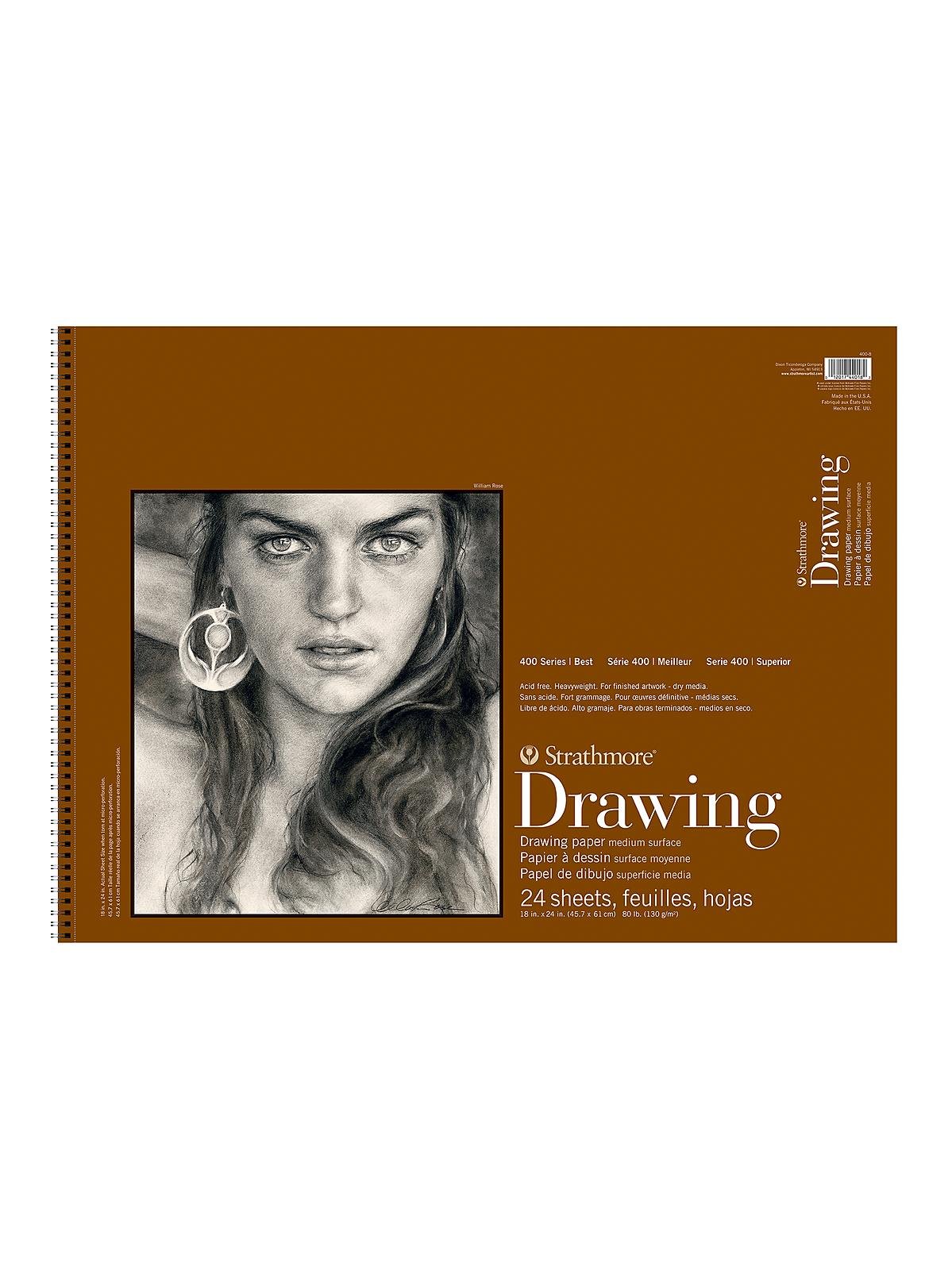 Strathmore® 400 Series Smooth Surface Drawing Paper Pad