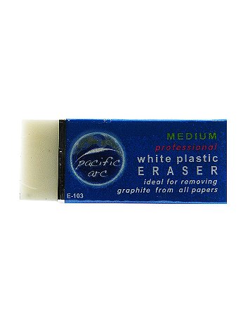 Pacific Arc - White Vinyl Eraser - Each
