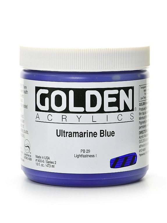 Golden Heavy Body Artist Acrylics - Cobalt Blue, 8 oz Jar, BLICK Art  Materials