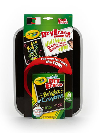 Crayola - Dual-Sided Dry Erase Board Set - Each