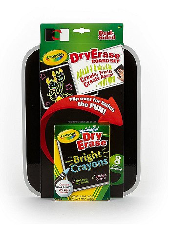 Crayola - Dual-Sided Dry Erase Board Set - Each