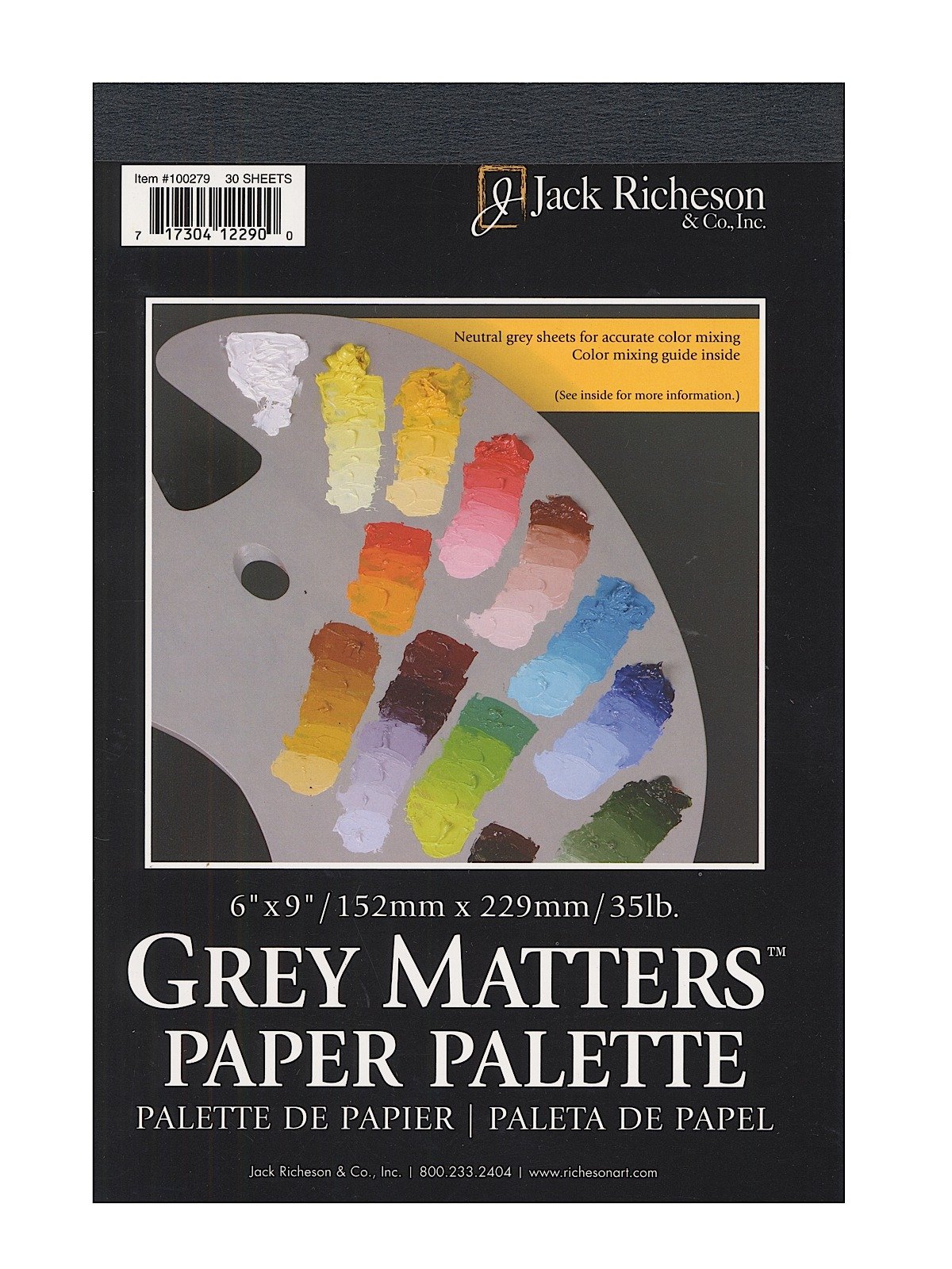 Richeson Grey Matters Paper Palette - 12 x 16