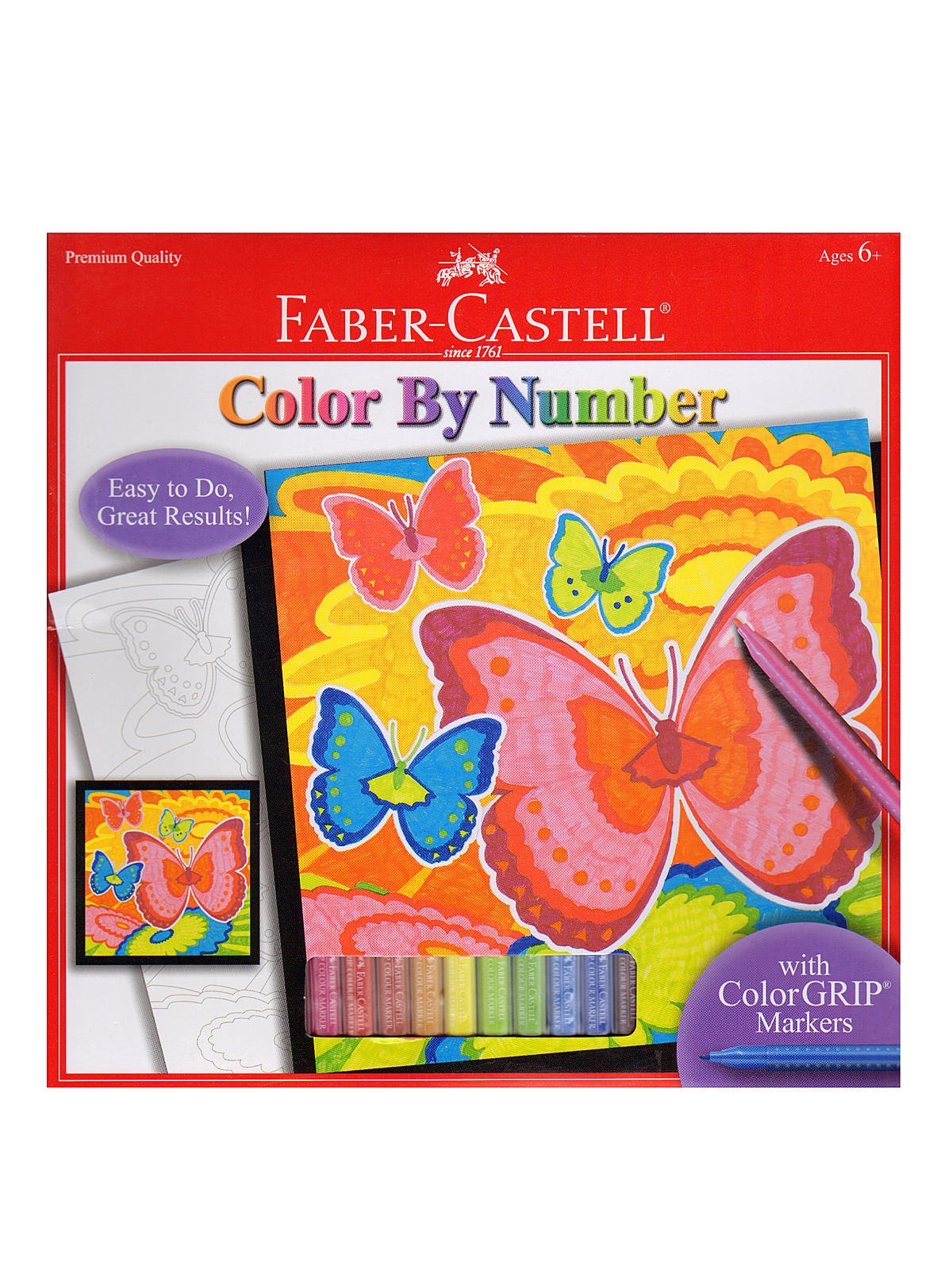 FABER-CASTELL Color by Number with Markers Kits