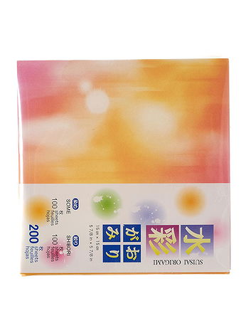 Aitoh - Origami Paper - 5 7/8 in. x 5 7/8 in., Tie Dye, 200 Sheets