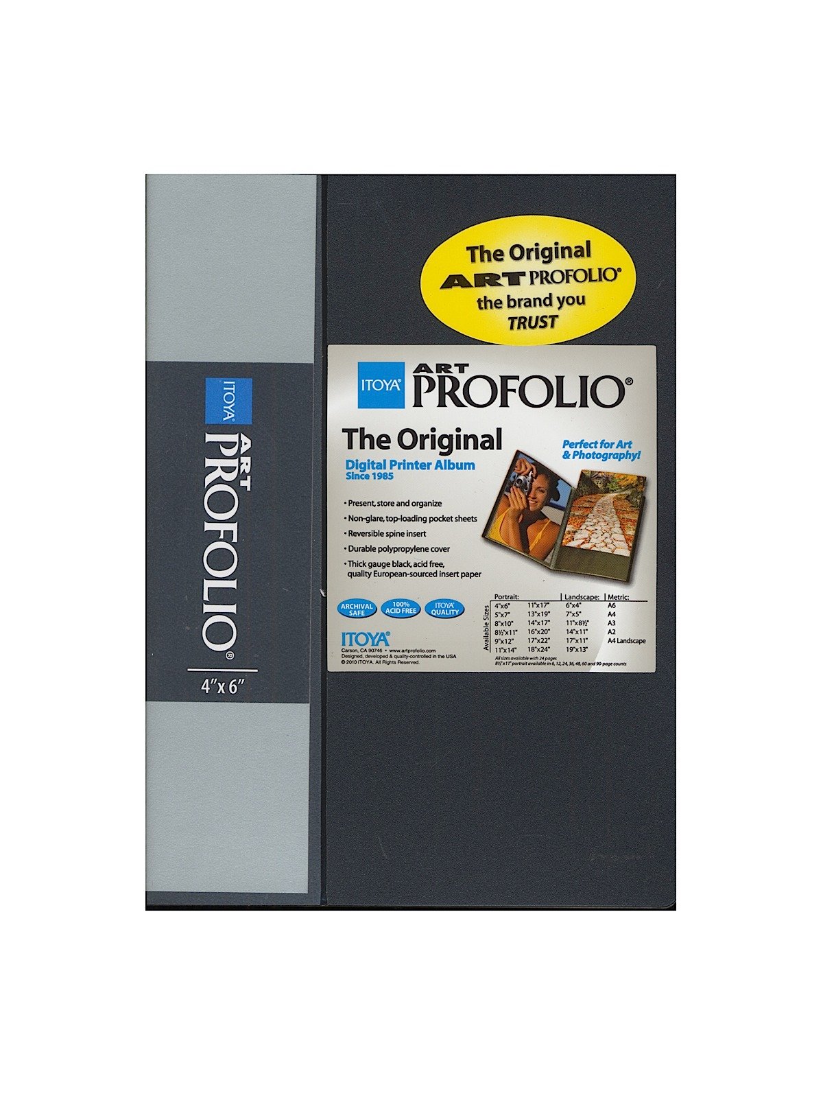 Itoya Art Profolio Original Storage Display Presentation Book 4x6 Pocket Pages 48 Views Pack of 12 
