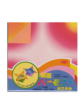 Aitoh - Origami Paper - 5 7/8 in. x 5 7/8 in., Double Sided Harmony, 35 Sheets