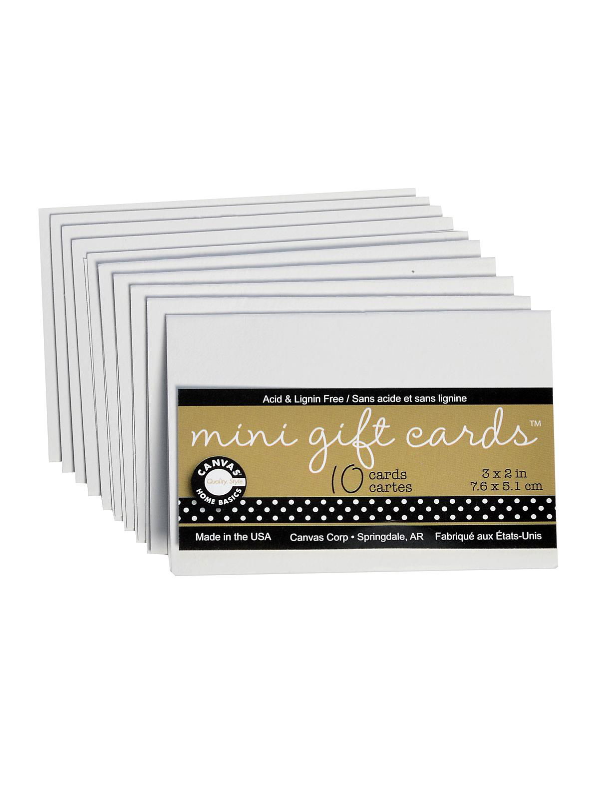 Mini Gift Cards White