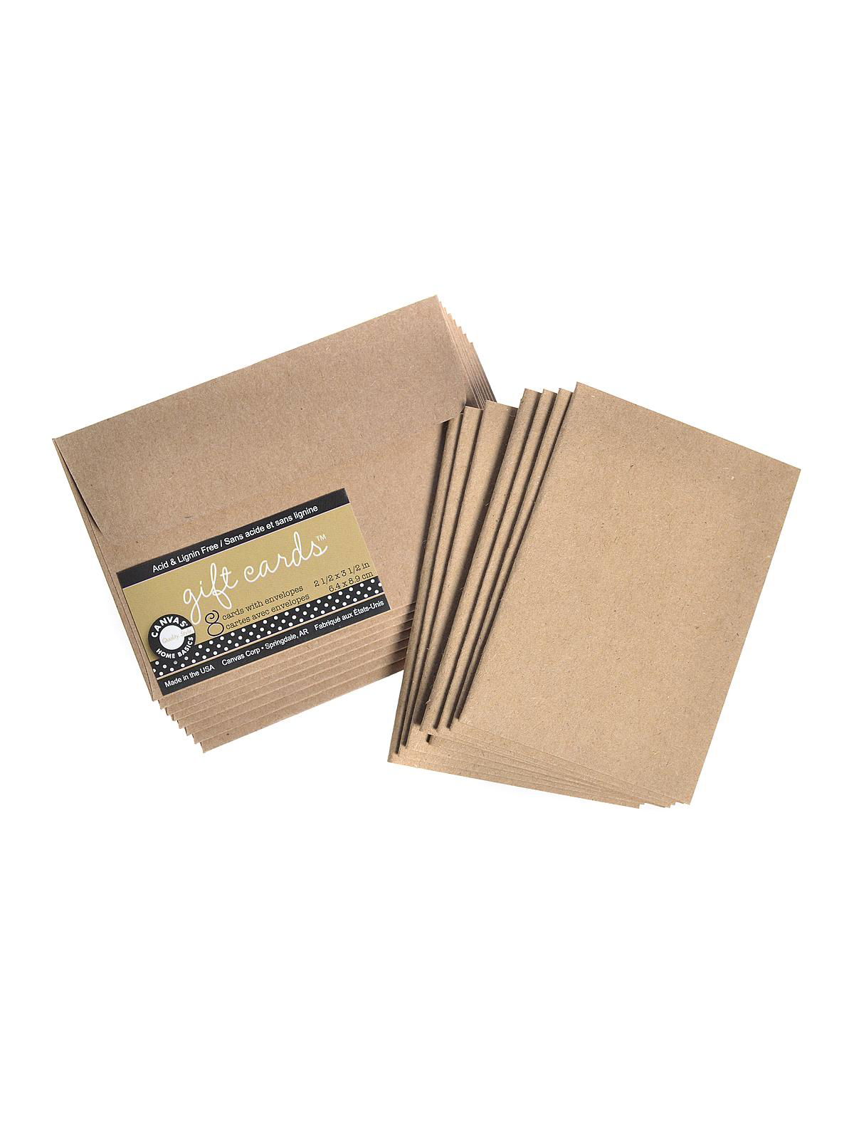 Gift Cards With Envelopes Kraft