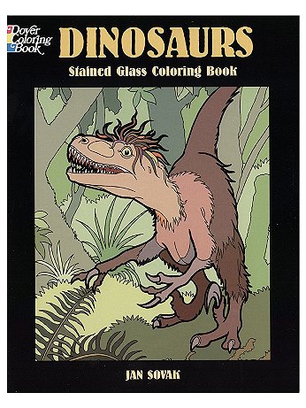 Dover - Dinosaurs Stained Glass Coloring Book - Dinosaurs Stained Glass Coloring Book