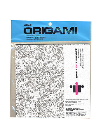 Aitoh - Origami Paper - 5 7/8 in. x 5 7/8 in., Robin Joy Pencil Drawing, 40 Sheets