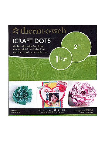 Therm O Web - iCraft Adhesive Circles - Combo Pack of 17
