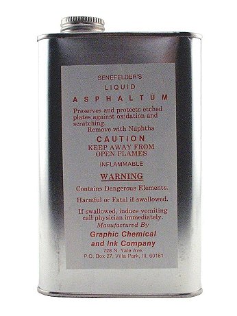 Graphic Chemical - Senefelder's Liquid Asphaltum - 16 oz. Can