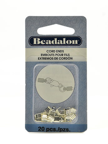 Beadalon - Fold-over Crimp Cord Ends - Pack of 20
