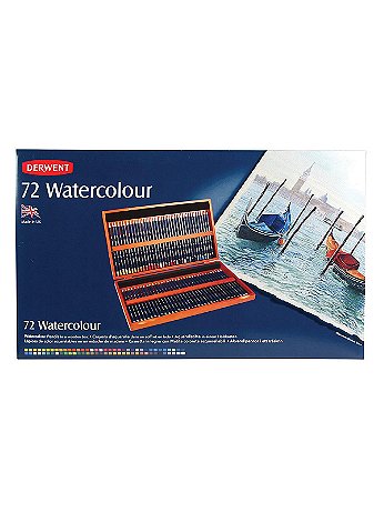 Derwent - Watercolor Pencil Hardwood Box Set - Set of 72