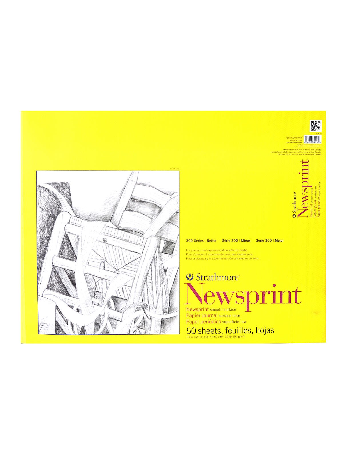 Strathmore 300 Series Newsprint Paper Pads