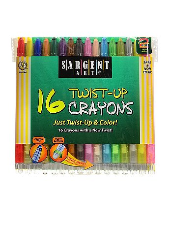 Sargent Art - Twist Up Crayons - Pack of 16