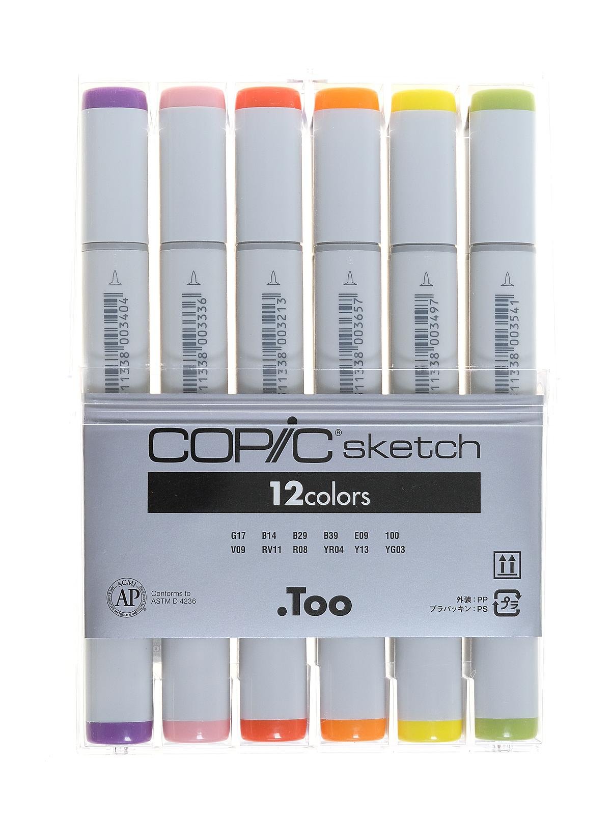 Copic Sketch Markers Bold Primaries Set