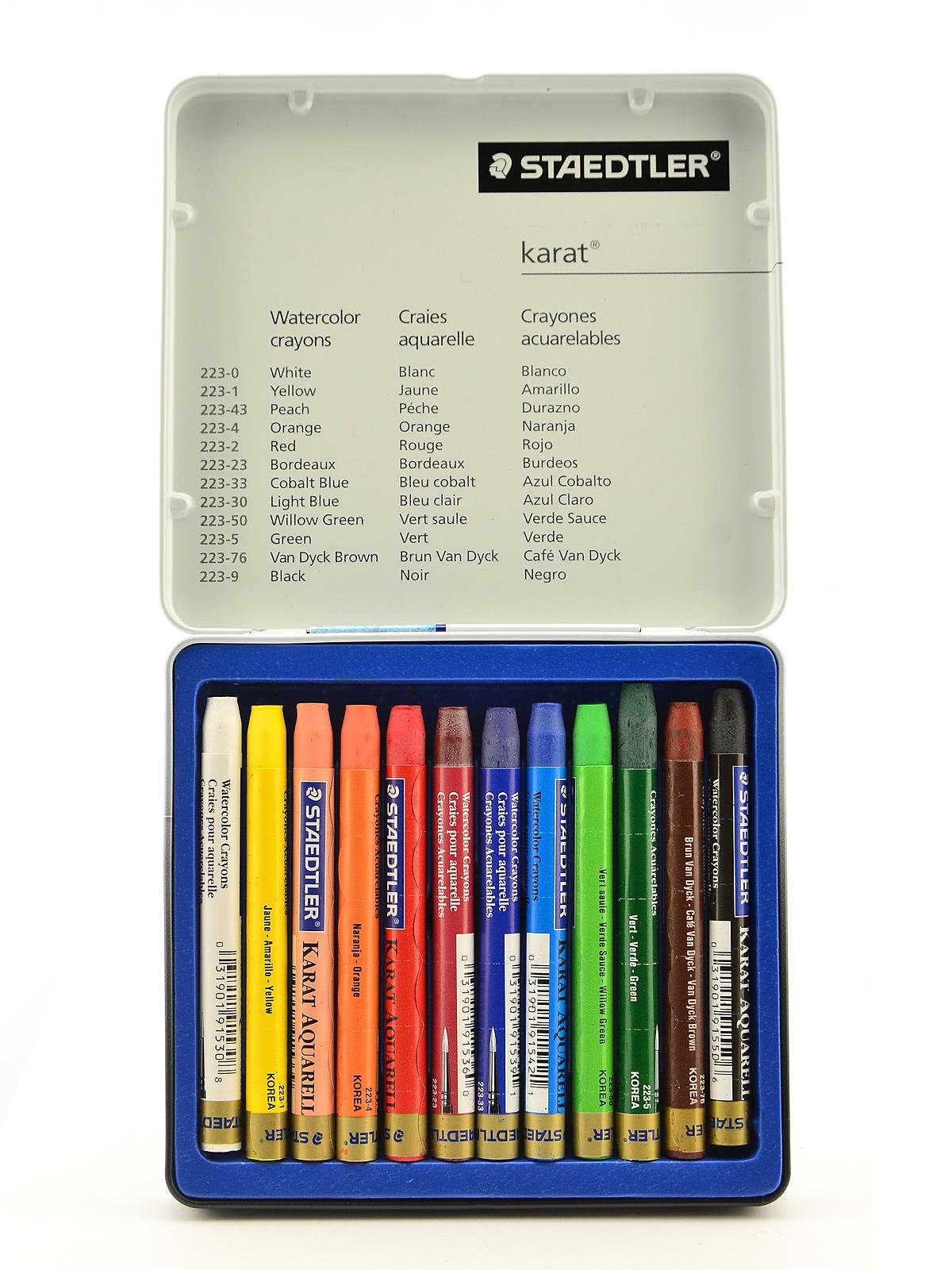 Staedtler Karat Watercolor Crayon Sets | MisterArt.com