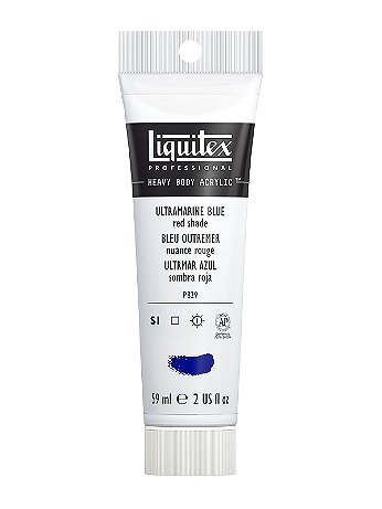 Liquitex - Heavy Body Professional Artist Acrylic Colors - Ultramarine Blue (Red Shade), 2 oz.