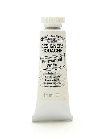 Winsor & Newton - Designers' Gouache - Permanent White, 14 ml, 512