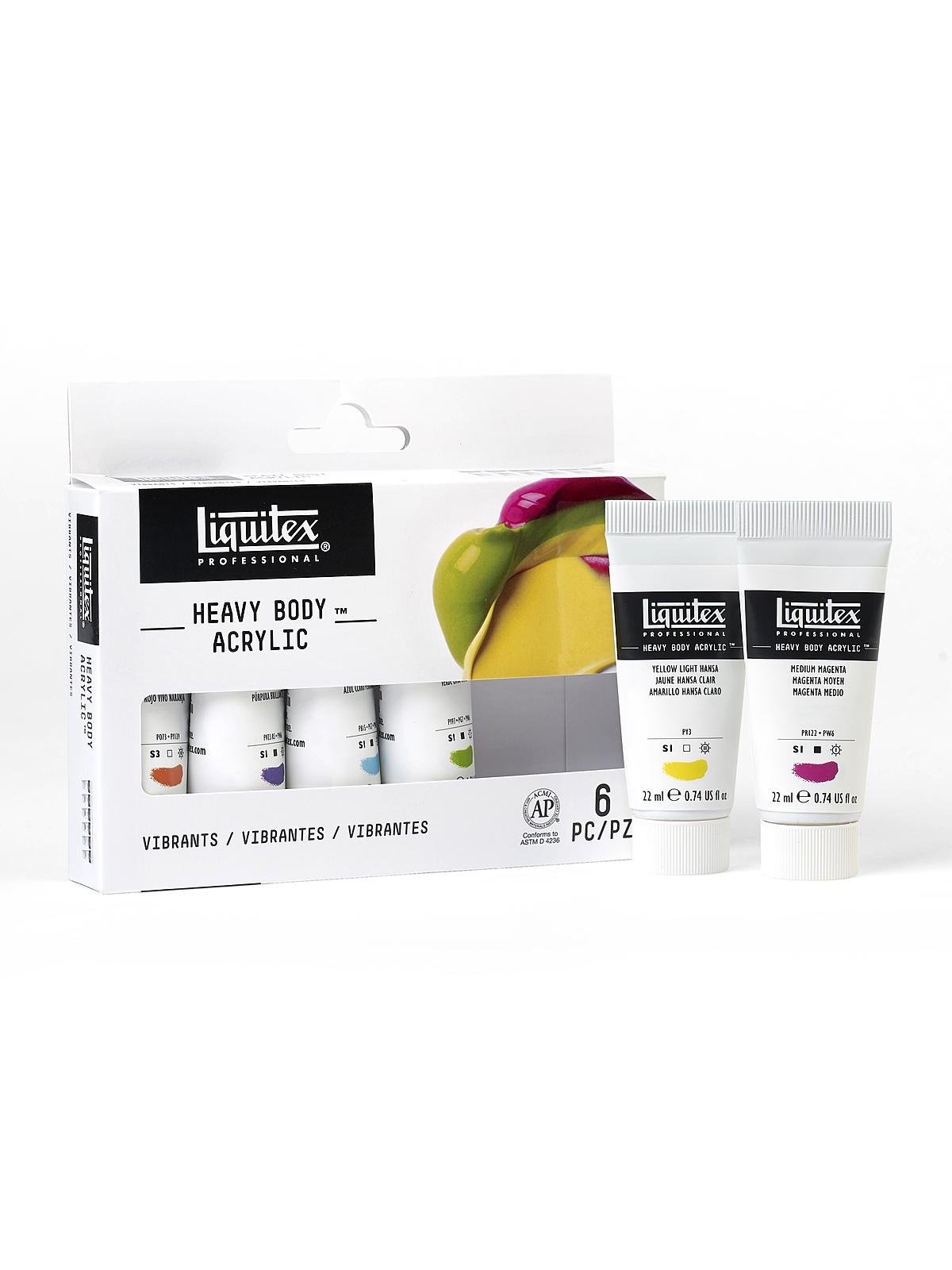 Liquitex Professional Heavy Body Acrylic Paint - Set of 6, Iridescent  Colors, 59 ml, Tubes