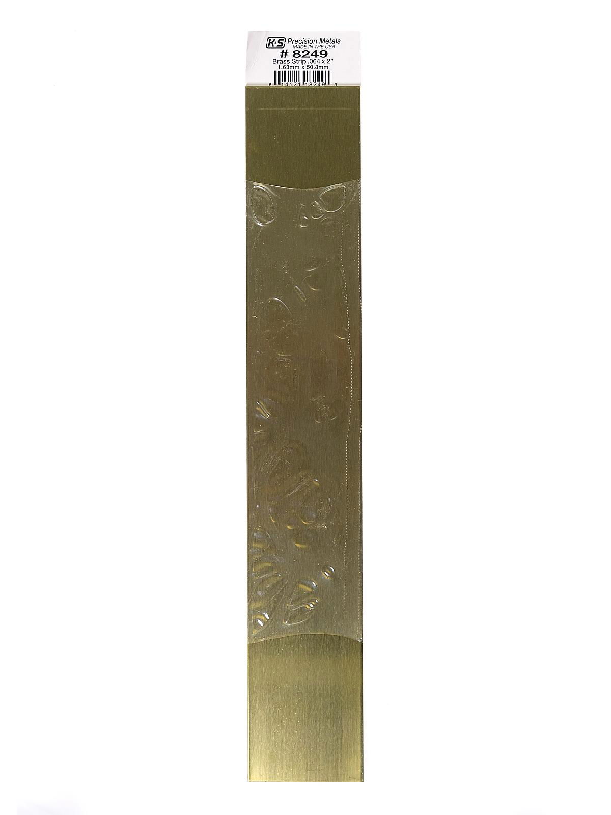 K & S Metal Strips Brass .018 in. x 1/2 in. 12 in.