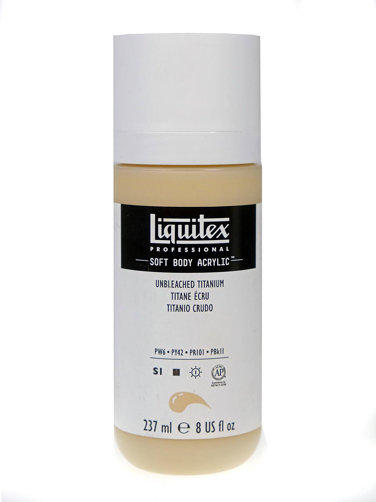 Liquitex Professional Soft Body Acrylic Titanium White 8oz/237ml