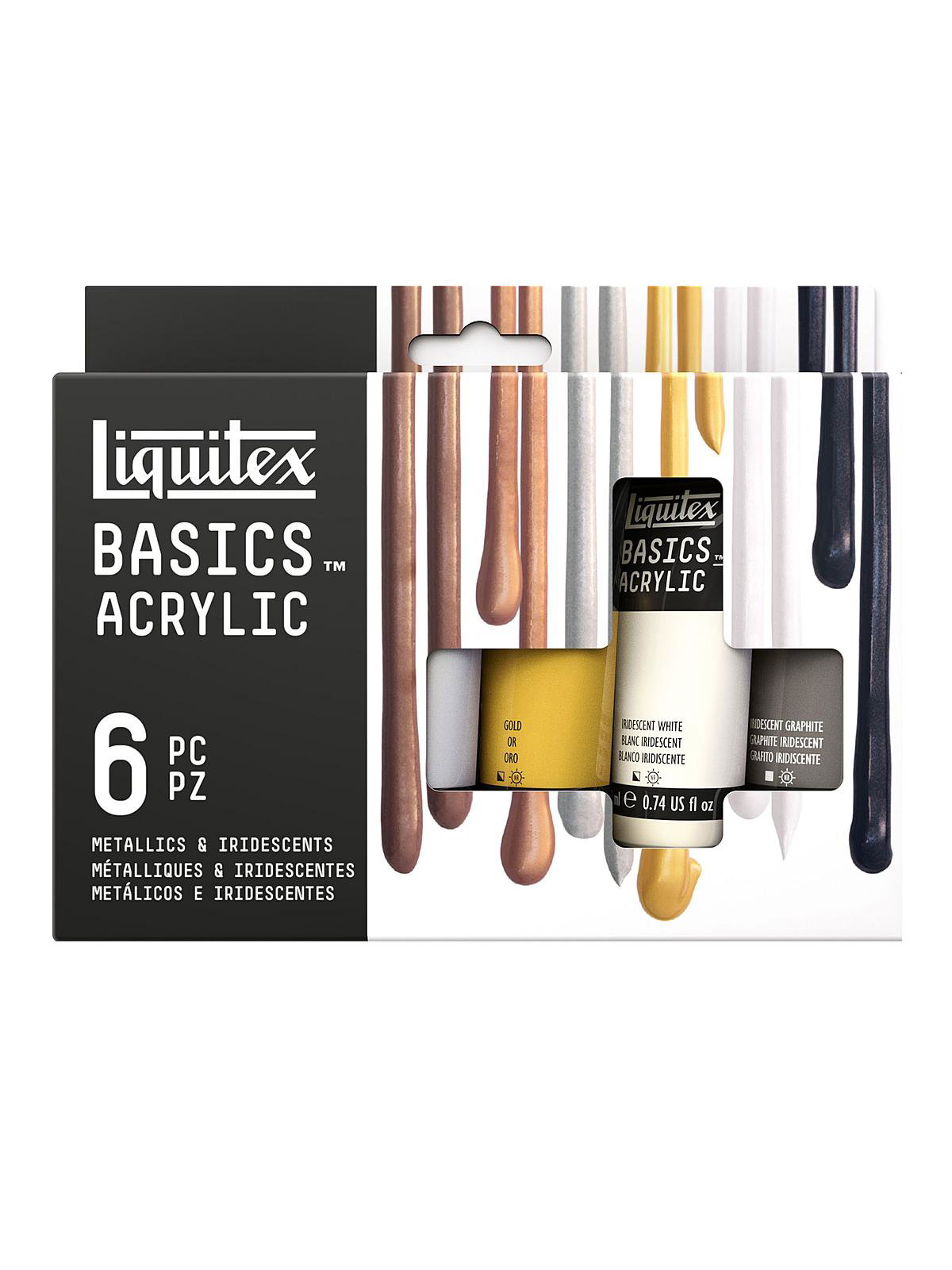  Liquitex BASICS Acrylic Paint Set, 36 x 22ml (0.74-oz