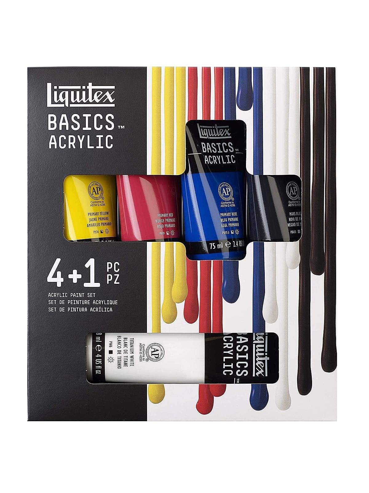Liquitex Basics Set di colori acrilici (24 x 22 ml, tubetto)
