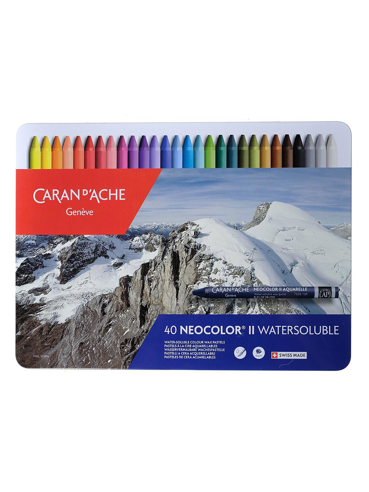 CARAN D` ACHE CLASSIC 84 NEOCOLOR II WATER SOLUBLE WAX PASTELS, LIGHTLY  USED