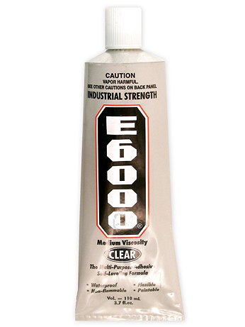 Eclectic Products - E6000 Medium Viscosity Industrial Strength Adhesive - 3.7 oz. Tube