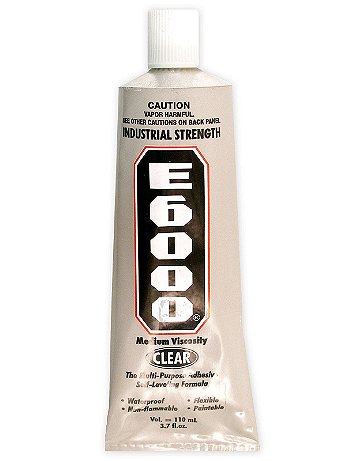 Eclectic Products - E-6000 Industrial Strength Adhesive - 3.7 oz. Tube