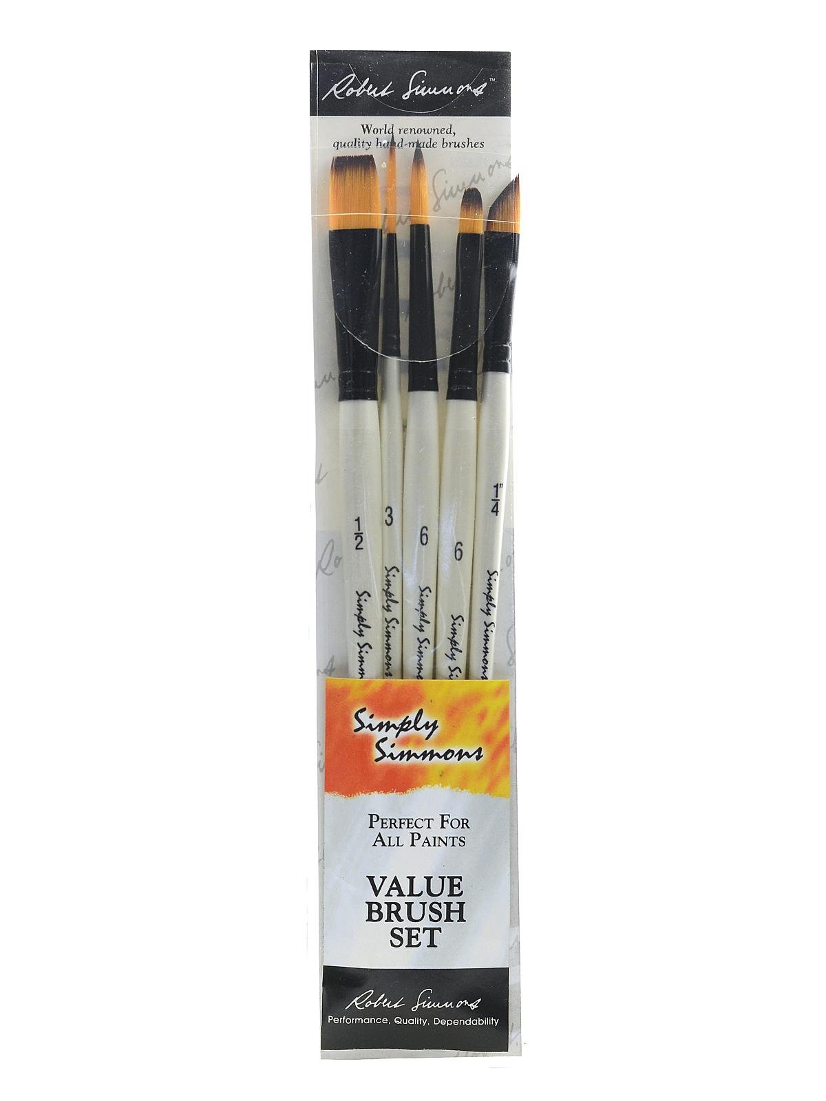 Watercolor Brushes - Set of 5