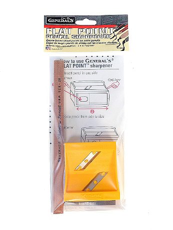 General's - Flat Point Pencil Sharpener - Flat Point Sharpener With Pencil