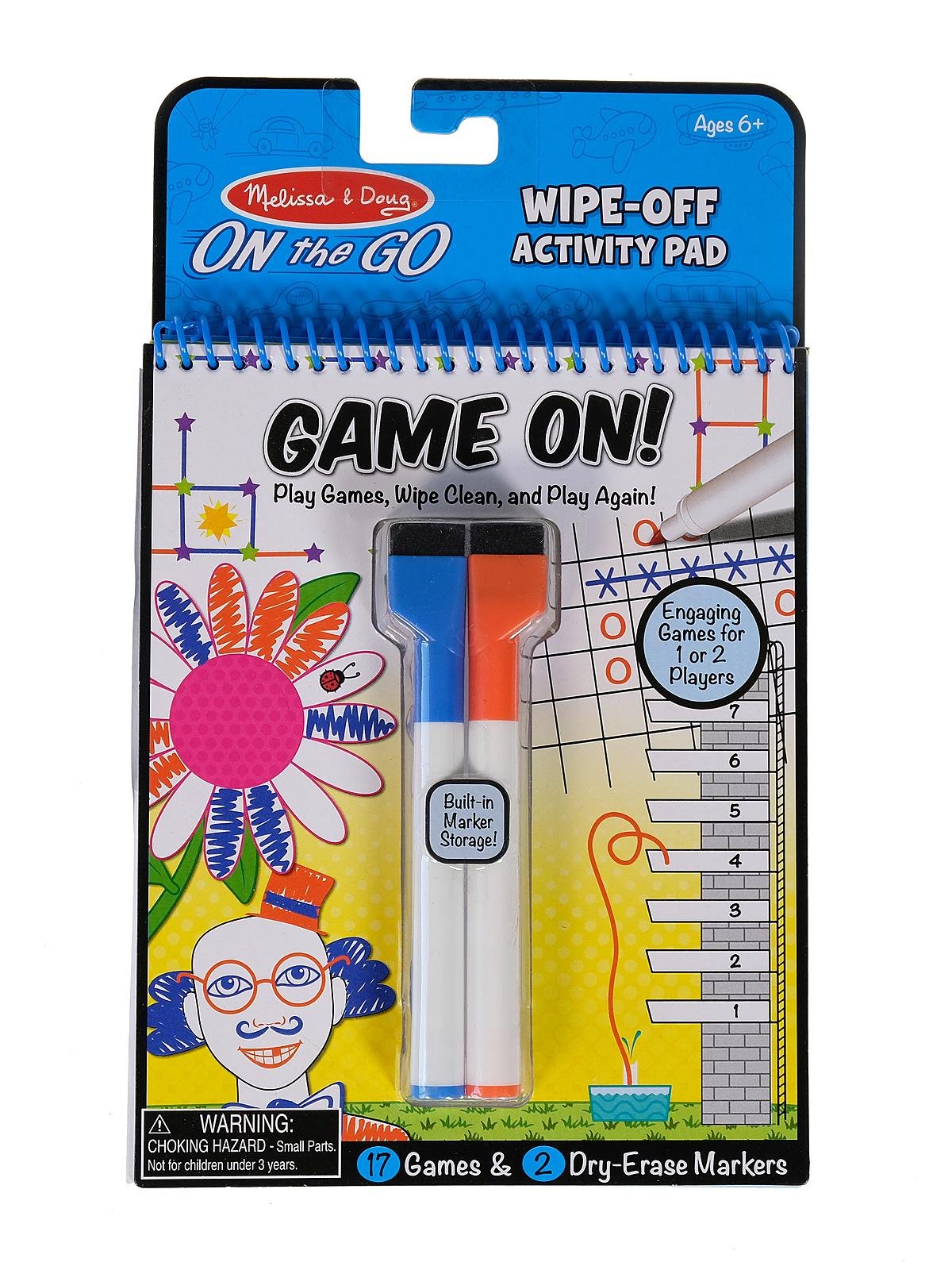Melissa & Doug Write-On/Wipe-Off Activity Games Pad