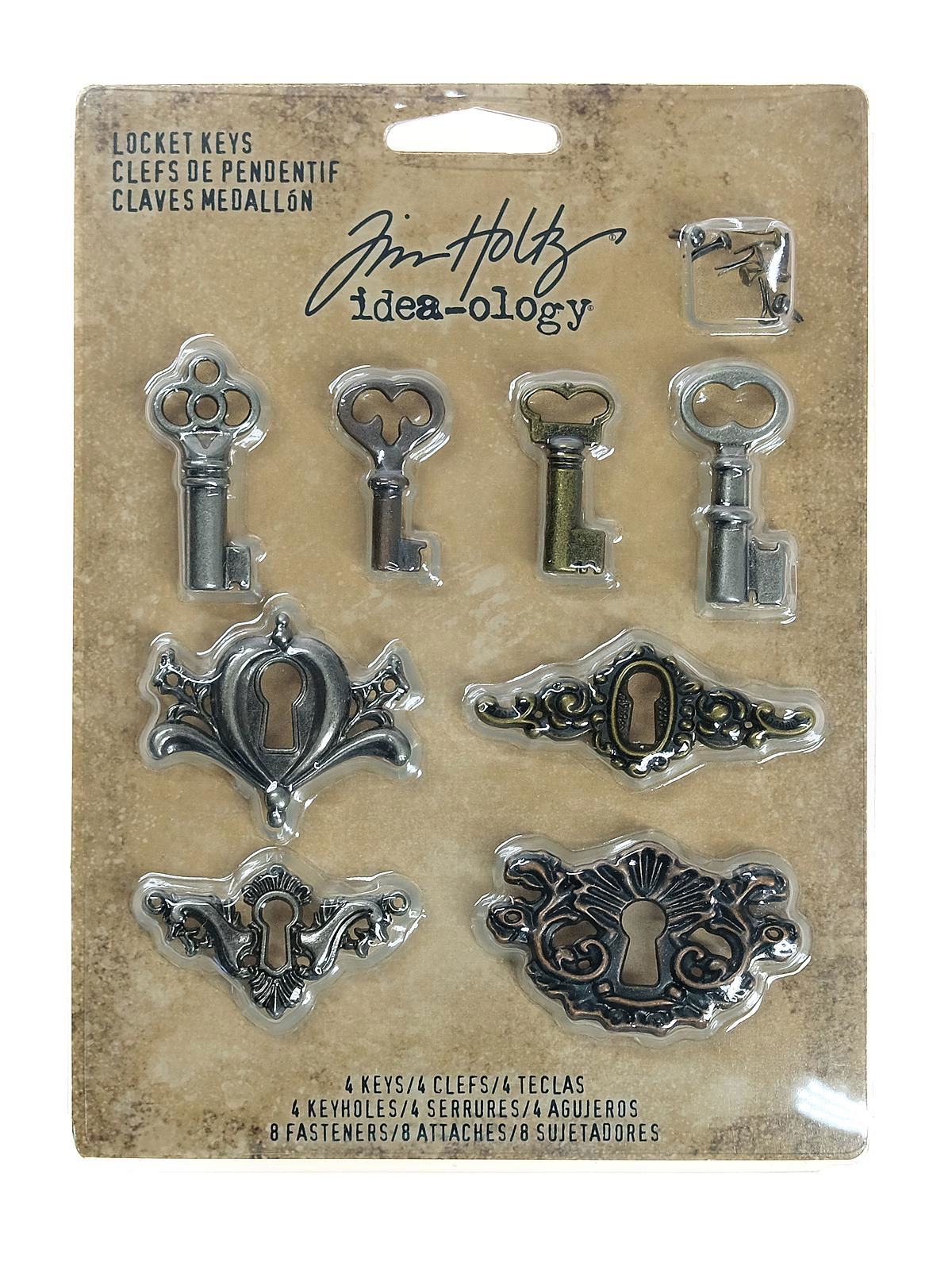 Locket Keys, Antique Finishes