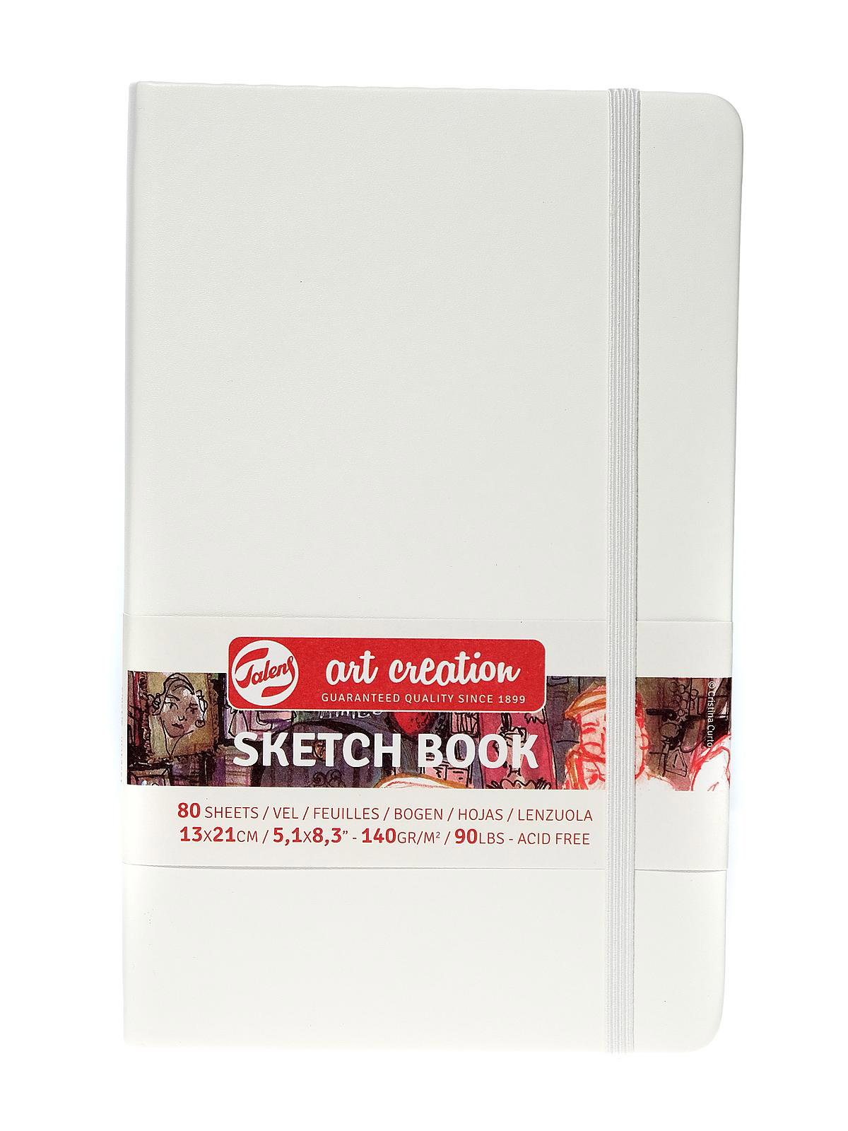 Sketchbook White 9 x 14 cm 140 g 80 Sheets