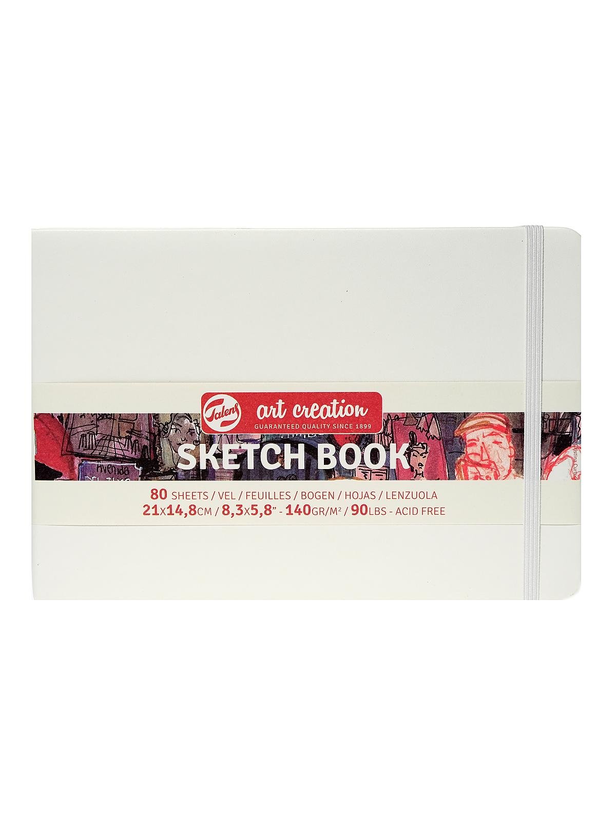 Royal Talens Art Creation Hardback Sketchbook 80 Sheets 21x14.8cm Red 