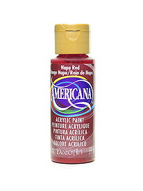 DecoArt Americana Acrylic Paint - True Red, 2 oz