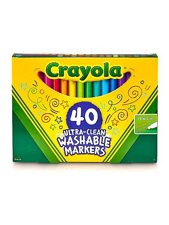 Crayola - Washable Marker 40 Sets - Fine Line