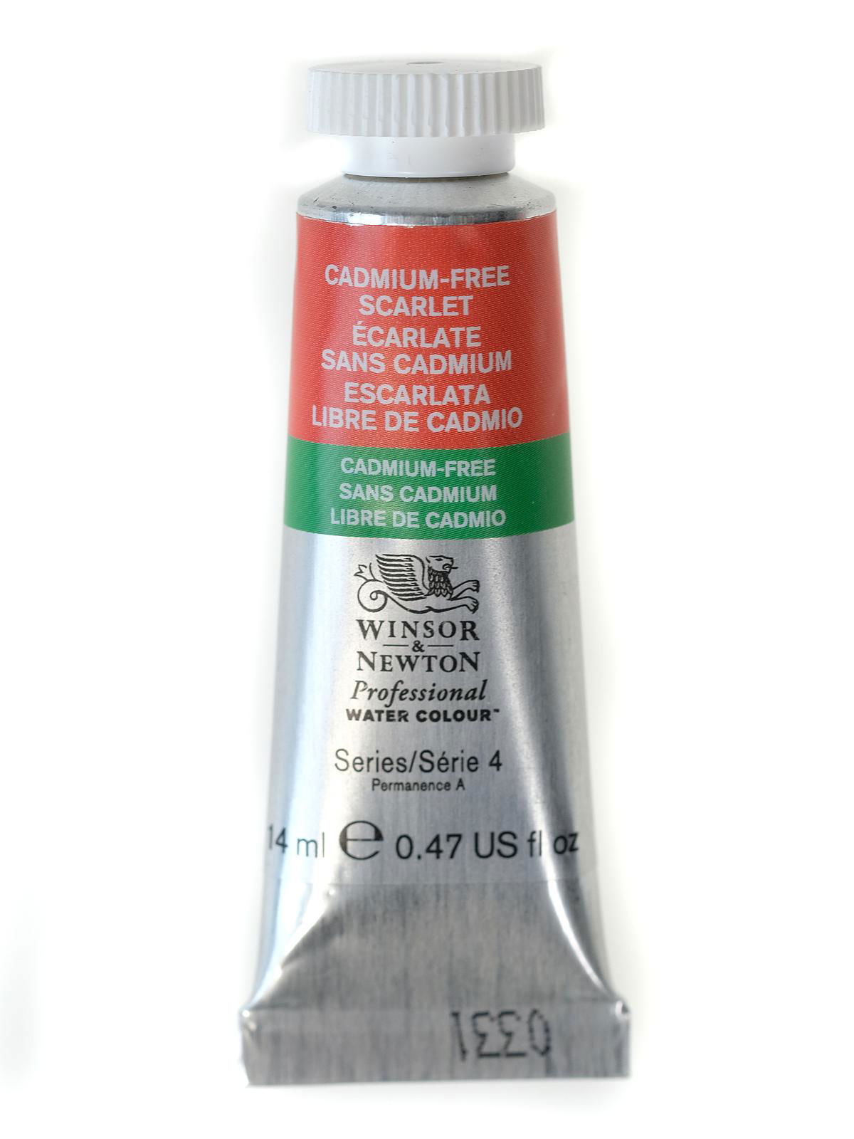 Winsor & Newton : Professional Watercolor : 5ml : Cadmium Scarlet