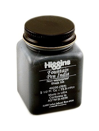 Higgins - Fountain Pen India Ink - 2 1/2 oz.