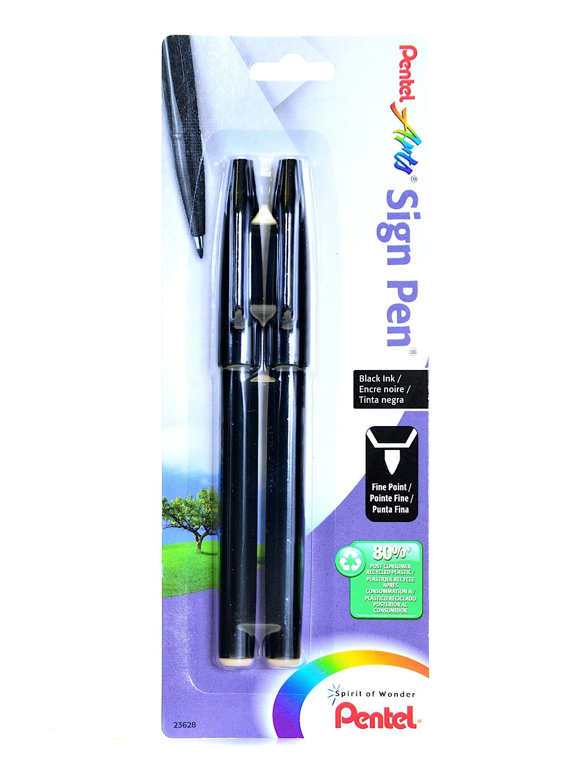 Pentel Sign Pen Felt Tip Marker S520-G, Yellow Ink, Fine Tip