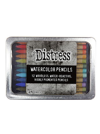 Ranger - Distress Watercolor Pencils - #3, Set of 12